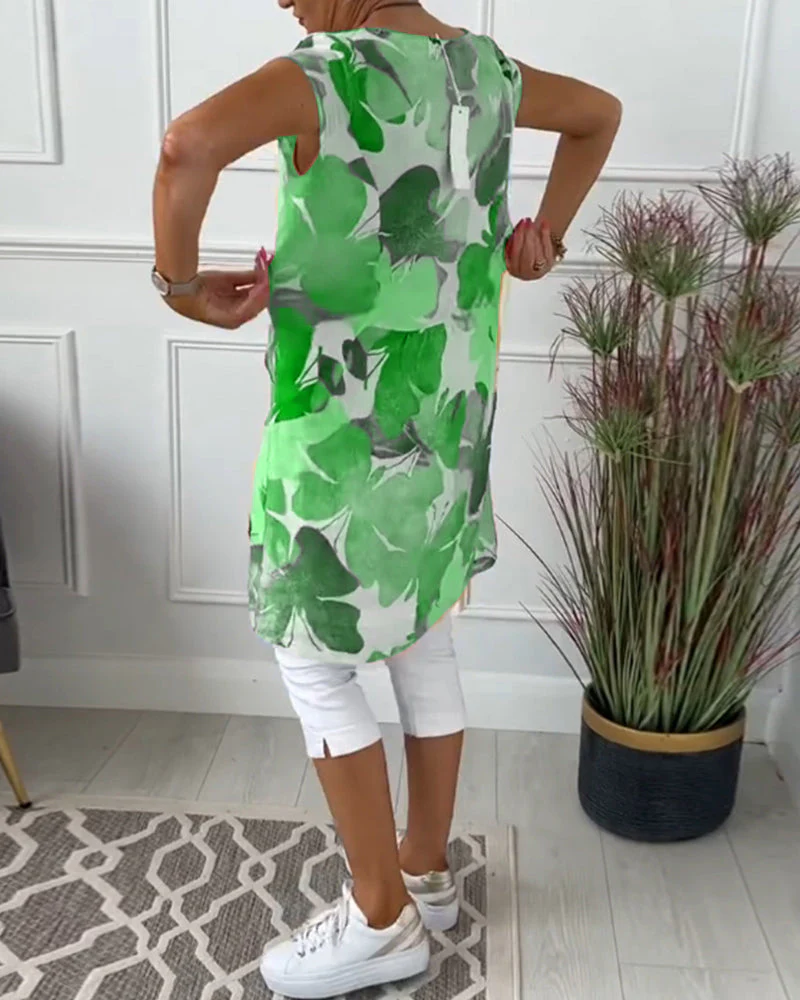 Heidi-Mode | Lässiges Longtop mit Farbenfrohem Blumenprint - Image 9