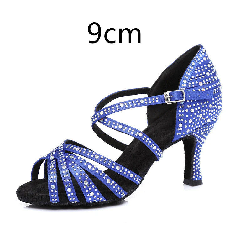Heidi-Mode | Lateinische Tanzschuhe Hot Bohring Vollbohrung Mittelabsatz - Image 3