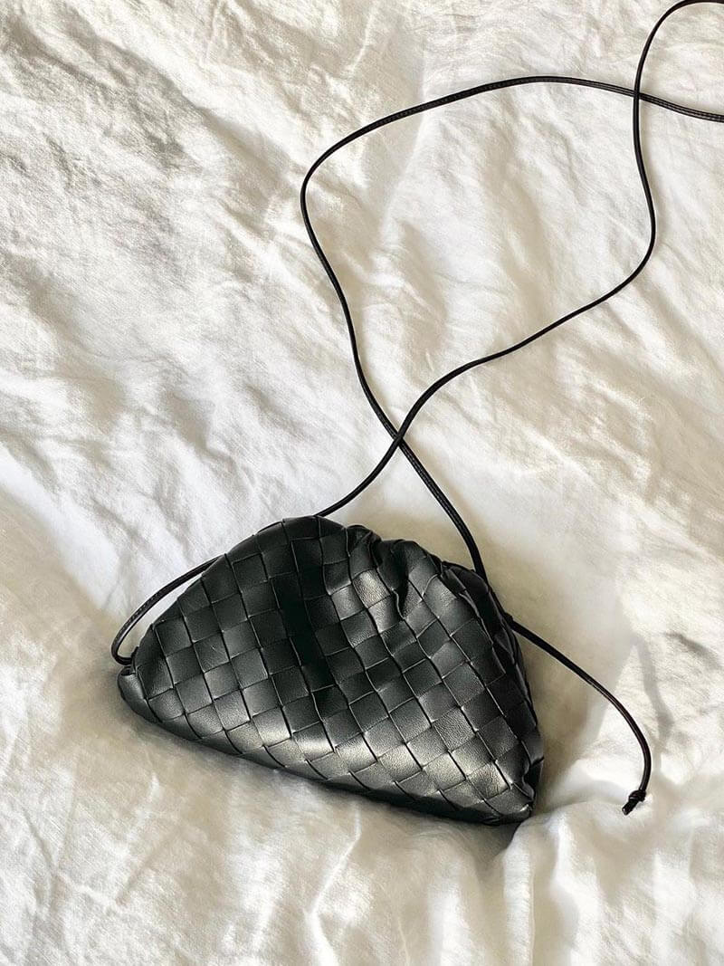 Heidi-Mode | Leder Umhängetasche für Damen - Minimalistische Gewebte Tasche - Image 2