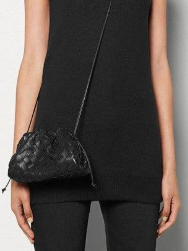 Heidi-Mode | Leder Umhängetasche für Damen - Minimalistische Gewebte Tasche - Image 3