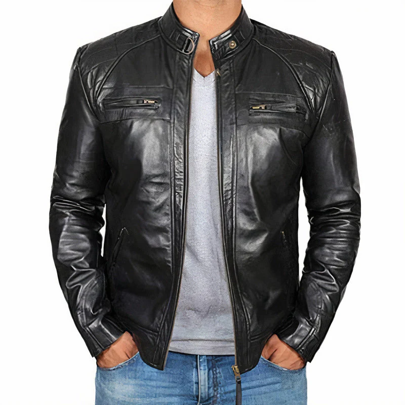 Heidi-Mode | Leder Motorradjacke für Herren - Image 2