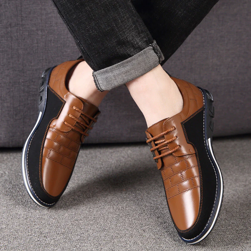 Heidi-Mode | Leder Orthopädische Herrenschuhe - Image 3