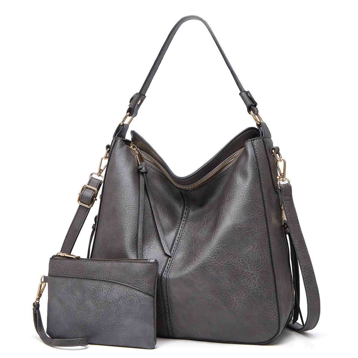 Heidi-Mode | Leder Tasche mit Großer Kapazität und Seitenfächern - Image 12