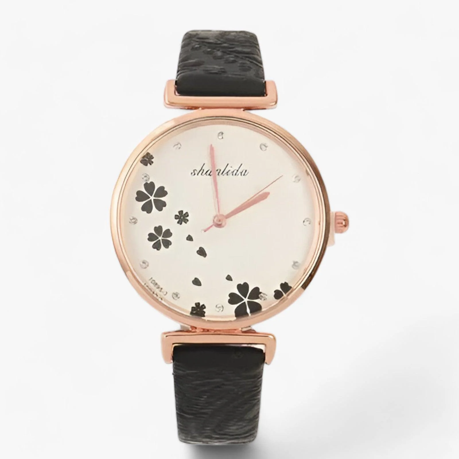 Heidi-Mode | Lederarmband Runde Weinlese Blumen Uhr für Frauen - Image 4