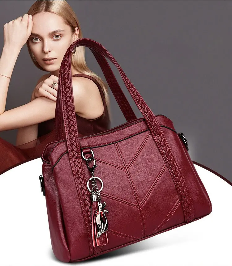 Heidi-Mode | Lederhandtasche Elegant Modisch - Image 5