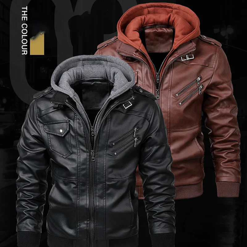 Heidi-Mode | Lederjacke Herren mit Reißverschluss, Klassische Jacke Aus Echtleder - Image 6