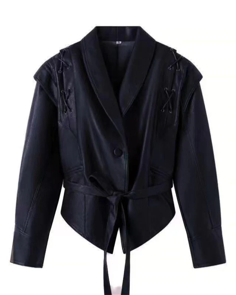 Heidi-Mode | Lederjacke mit langen Ärmeln - Image 4