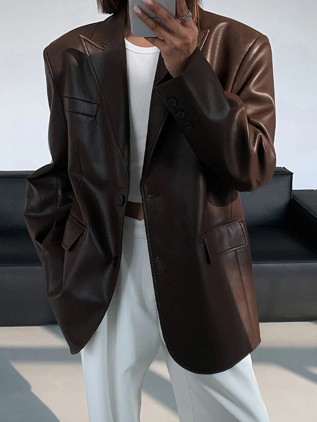 Heidi-Mode | Lederlook Blazer für Damen - Image 6