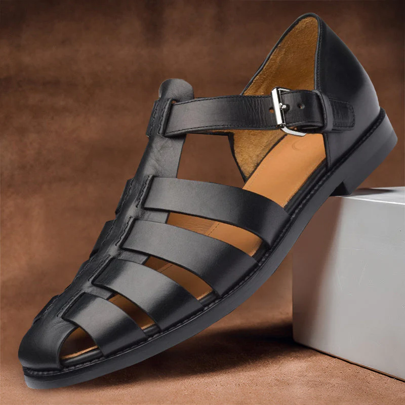 Heidi-Mode | Ledersandalen mit Verstellbarer Schnalle für Herren - Image 5