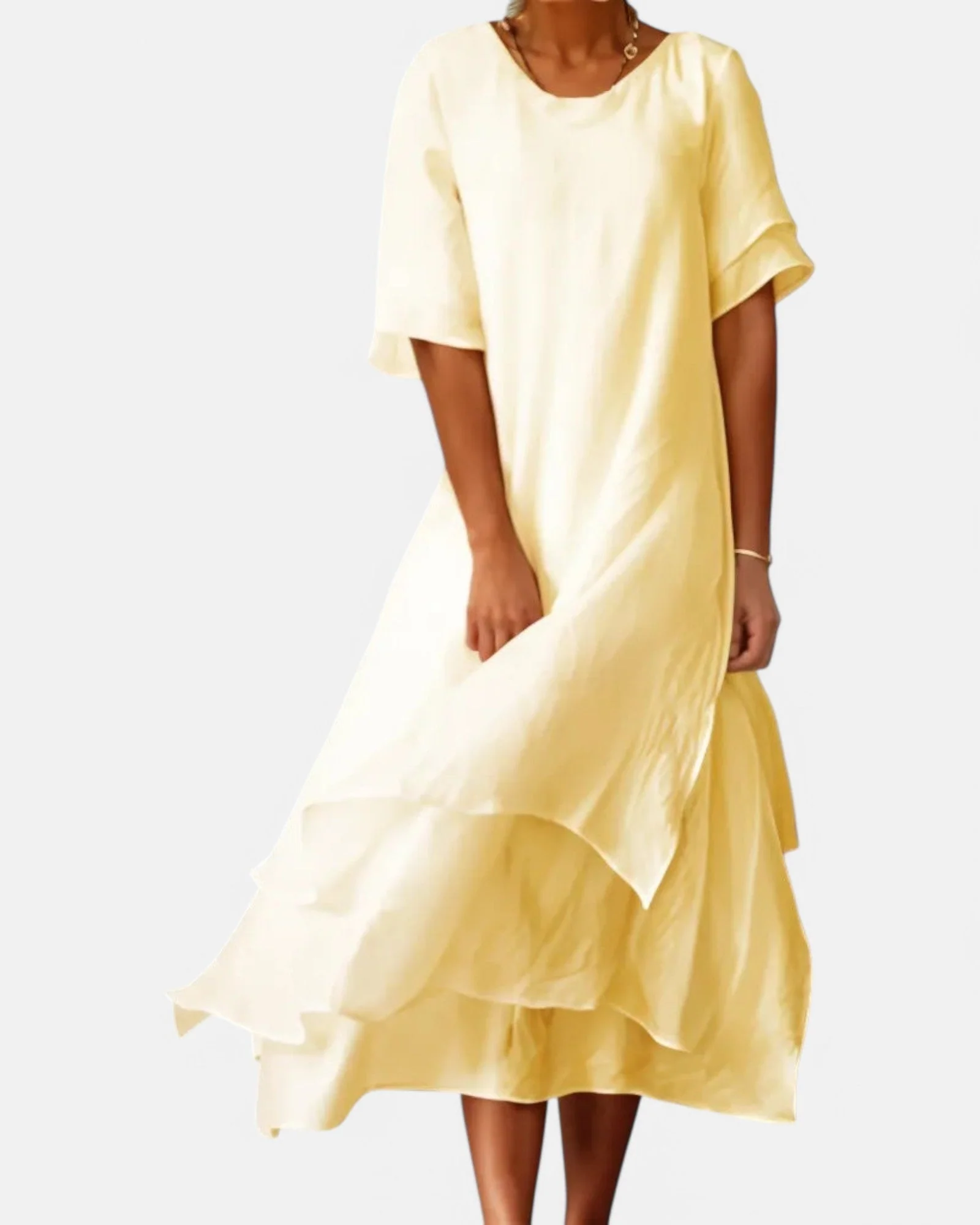 Heidi-Mode | Leichtes Sommerkleid Aus Baumwolle für Elegante Auftritte - Image 4