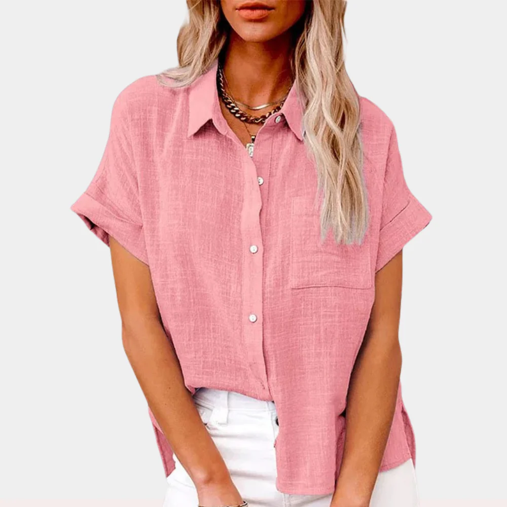 Heidi-Mode | Leichte Baumwoll Leinen Bluse - Image 5