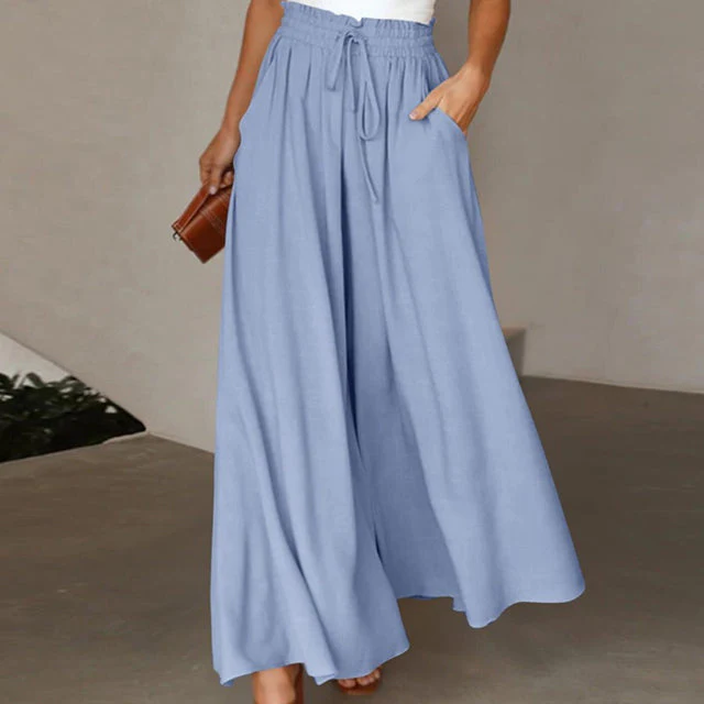 Heidi-Mode | Leichte Damen Leinenhose mit Weitem Bein für Frühling und Sommer - Image 3