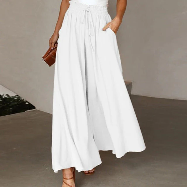 Heidi-Mode | Leichte Damen Leinenhose mit Weitem Bein für Frühling und Sommer - Image 4