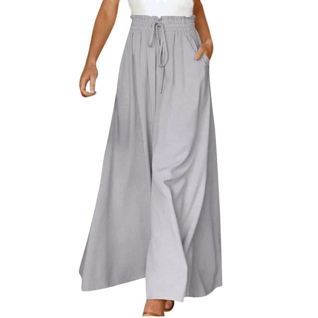 Heidi-Mode | Leichte Damen Leinenhose mit Weitem Bein für Frühling und Sommer - Image 6