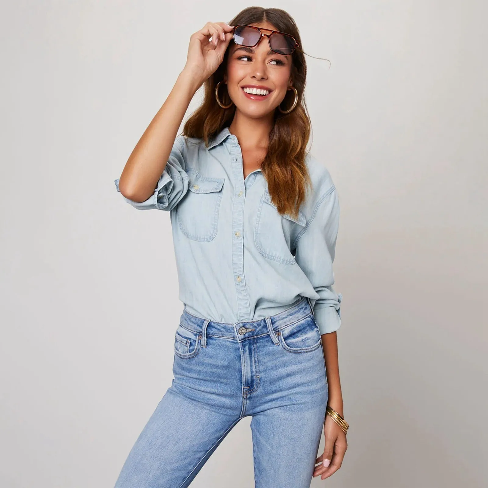 Heidi-Mode | Leichte Denim Hemden - Image 5