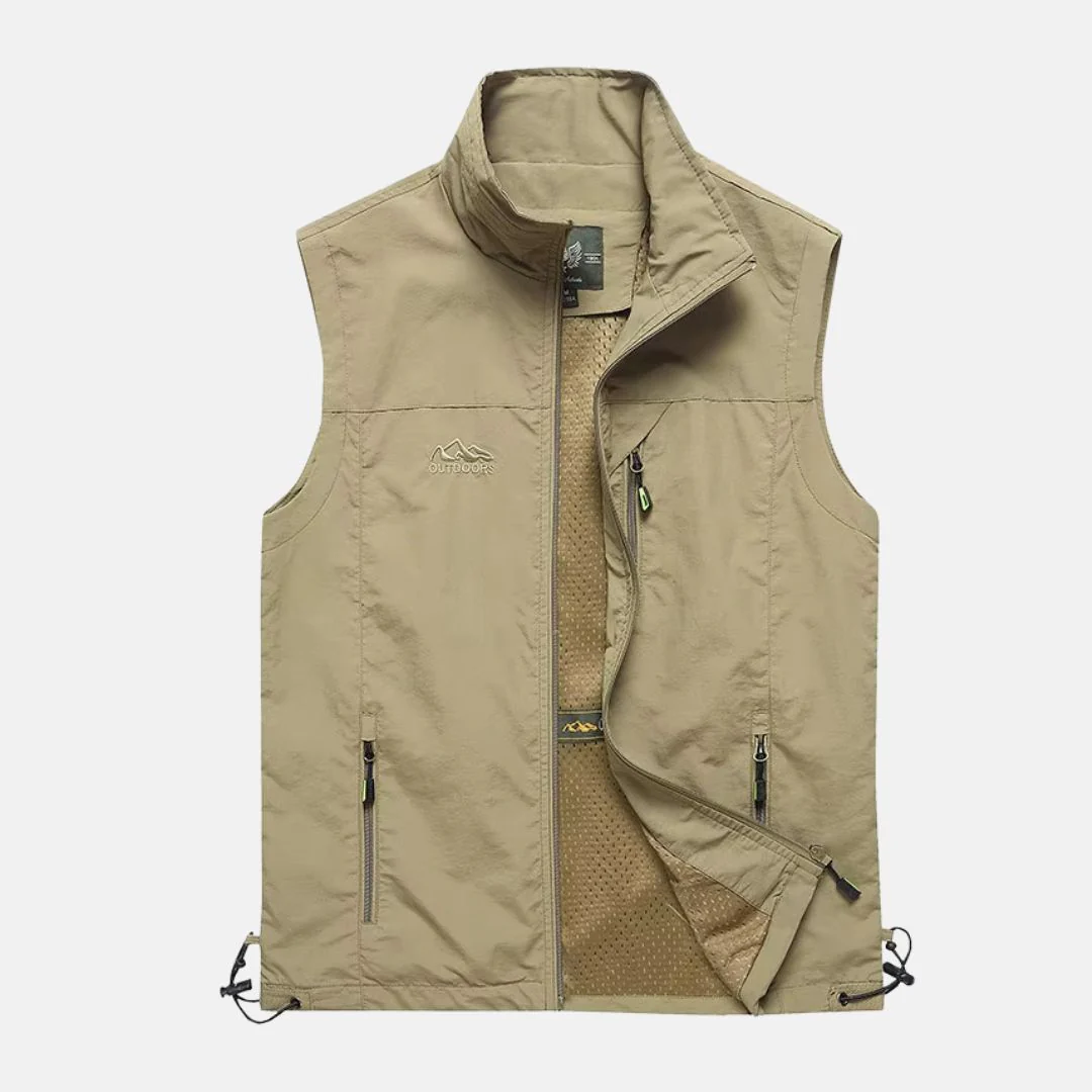 Heidi-Mode | Leichte Multifunktionsweste mit Taschen für Herren für Den Outdoor-Einsatz - Image 3