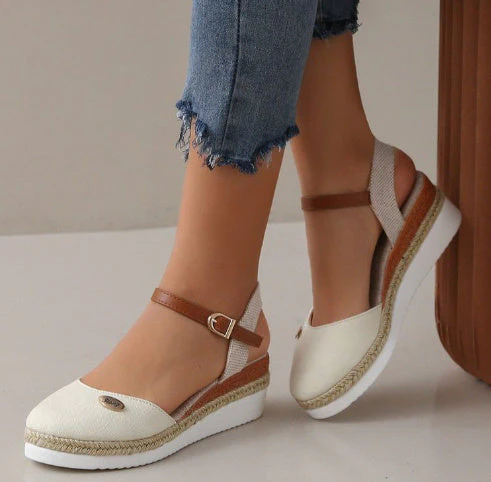 Heidi-Mode | Leichte Plattform Wedge Sandalen Aus Hanfseil - Image 8