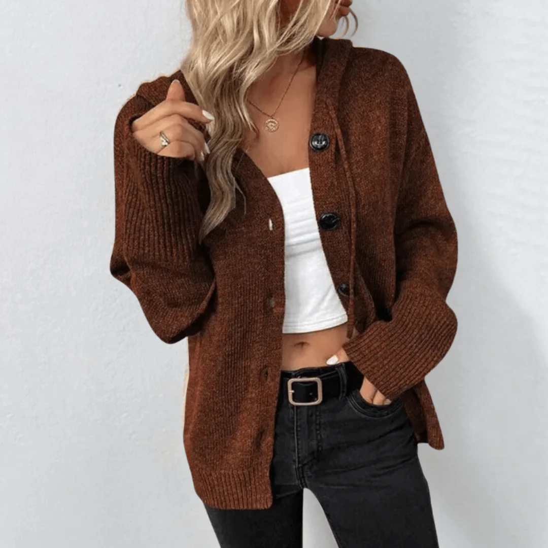 Heidi-Mode | Leichter Knopf Strickjacke für Frauen - Image 7