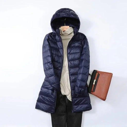 Heidi-Mode | Leichtgewicht Pufferjacke Langärmlige Gesteppte Jacke mit Abnehmbarem Kapuze - Image 11