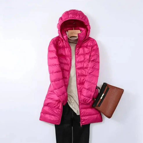 Heidi-Mode | Leichtgewicht Pufferjacke Langärmlige Gesteppte Jacke mit Abnehmbarem Kapuze - Image 8