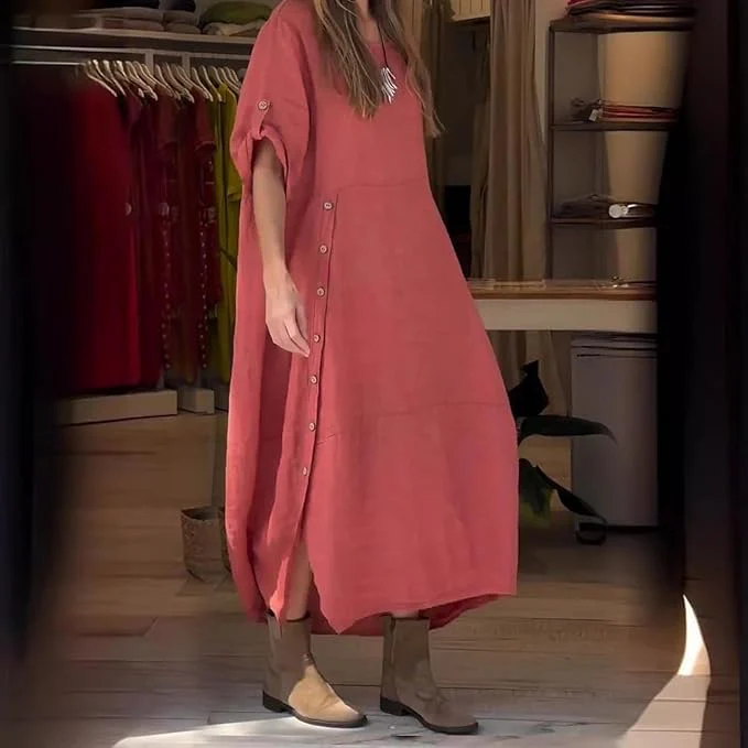 Heidi-Mode | Leinen Baumwolle Kleid