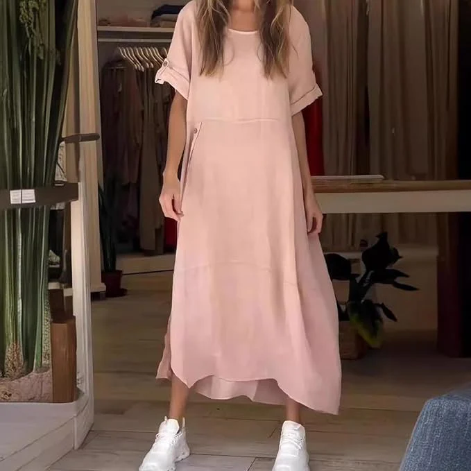 Heidi-Mode | Leinen Baumwolle Kleid - Image 6