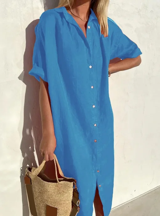 Heidi-Mode | Leinen Hemdkleid - Image 3