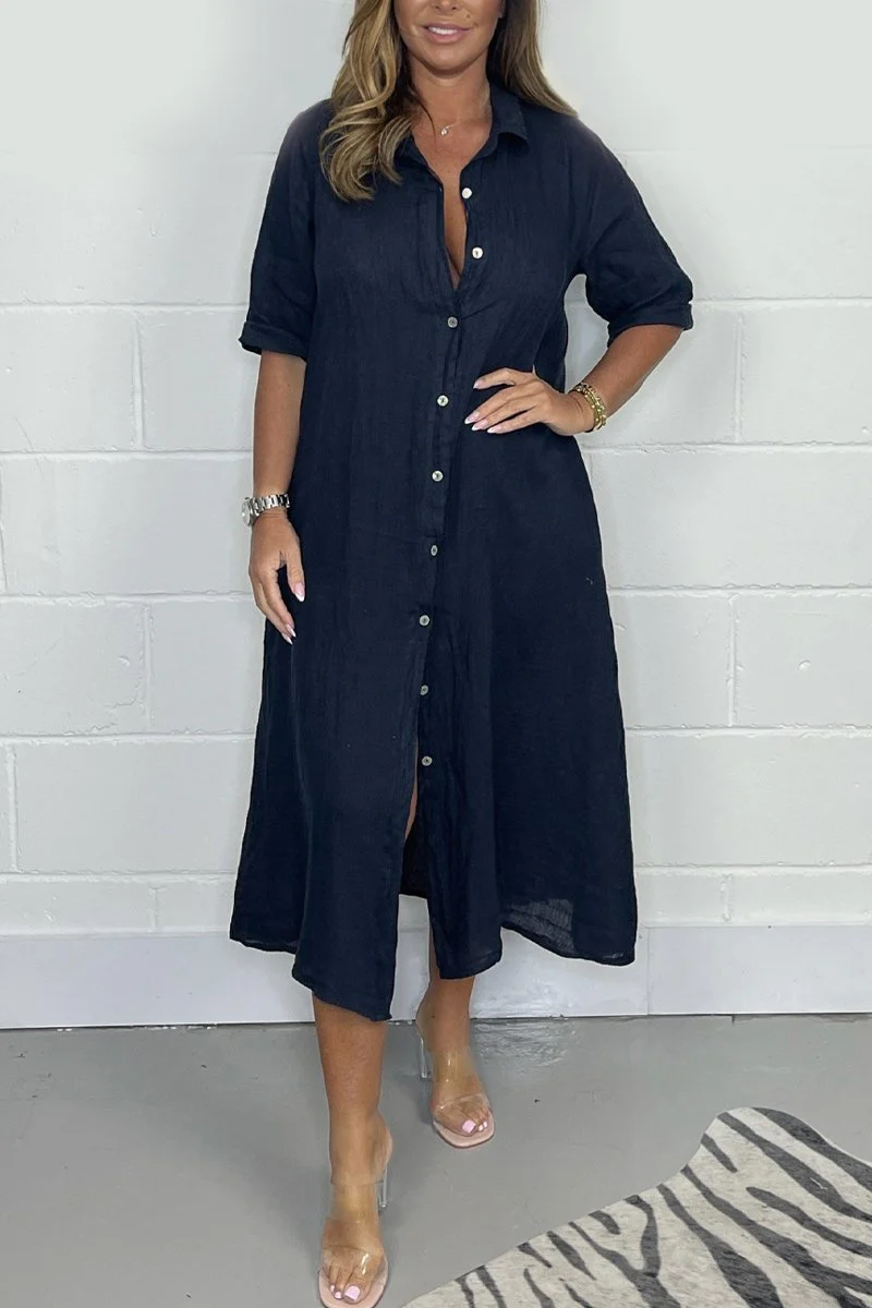Heidi-Mode | Leinen Hemdkleid - Image 5