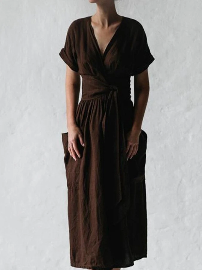 Heidi-Mode | Leinen Wickelkleid - Image 10