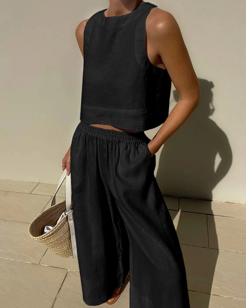 Heidi-Mode | Leinen Zweiteiliges Sommerset Damen - Image 3