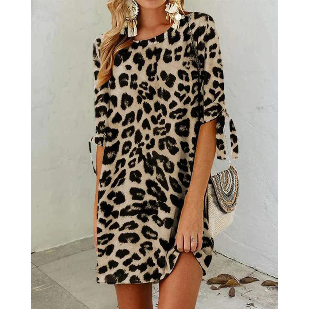 Heidi-Mode | Leopardenmuster-Sommerkleid für Mühelosen Stil Bei Damen - Image 2