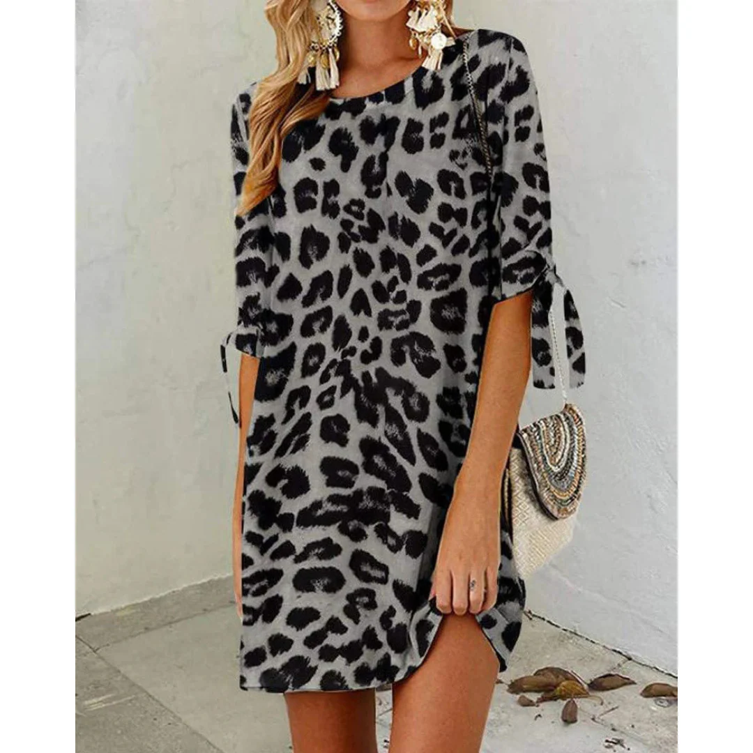 Heidi-Mode | Leopardenmuster-Sommerkleid für Mühelosen Stil Bei Damen - Image 3