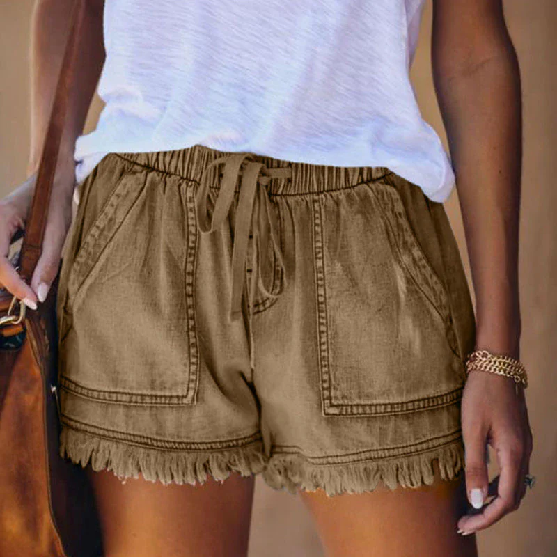 Heidi-Mode | High-Waisted Denim Shorts - Image 7