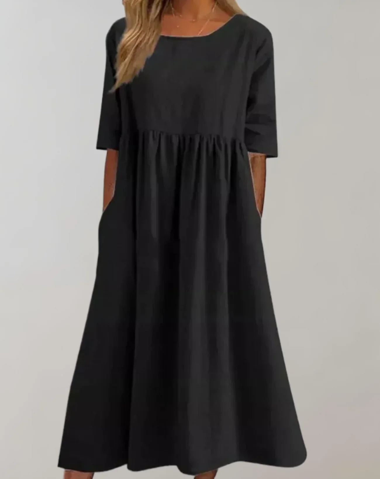Heidi-Mode | Locker Sitzendes Baumwollkleid - Image 3