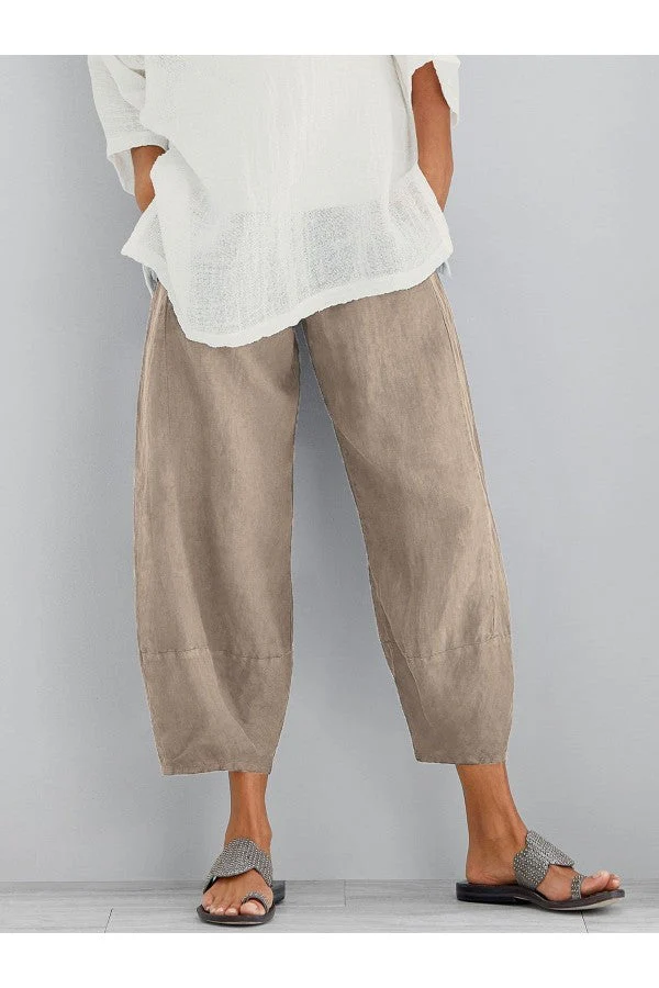 Heidi-Mode | Lockere Passform Knöchellange Sommerhose Damenhose - Image 3
