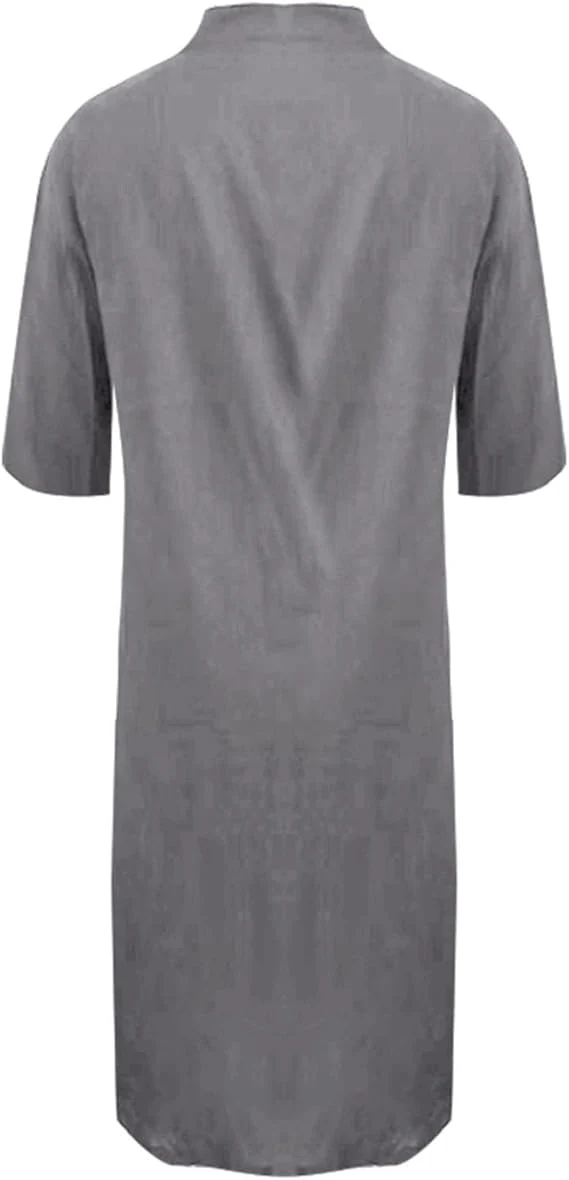 Heidi-Mode | Lockeres Langes Kleid mit Langen Ärmeln und Seitentaschen Kleid - Image 4