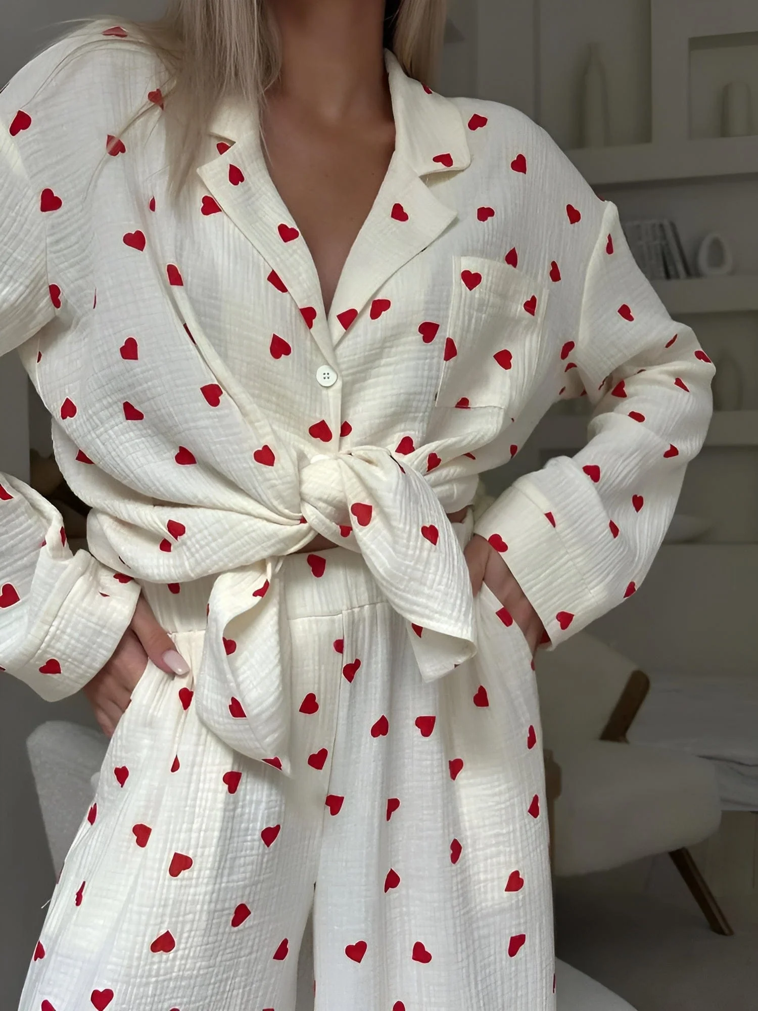 Heidi-Mode | Das Ästhetische Herz-Pyjama-Set - Image 2