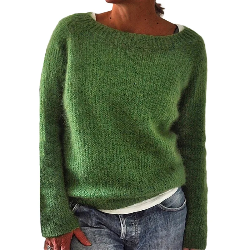 Heidi-Mode | Loser Strickboot Hals Pullover - Image 4