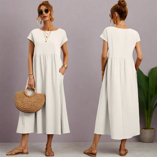 Heidi-Mode | Casual Elegant Baumwolle und Leinenkleid - Image 21