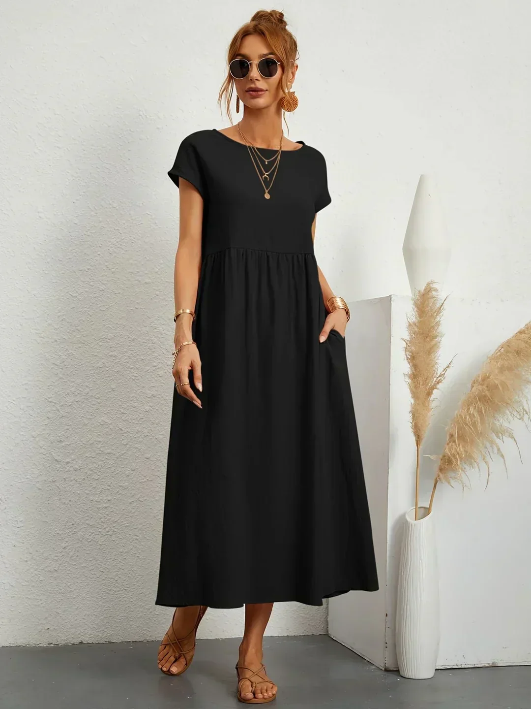 Heidi-Mode | Casual Elegant Baumwolle und Leinenkleid - Image 25