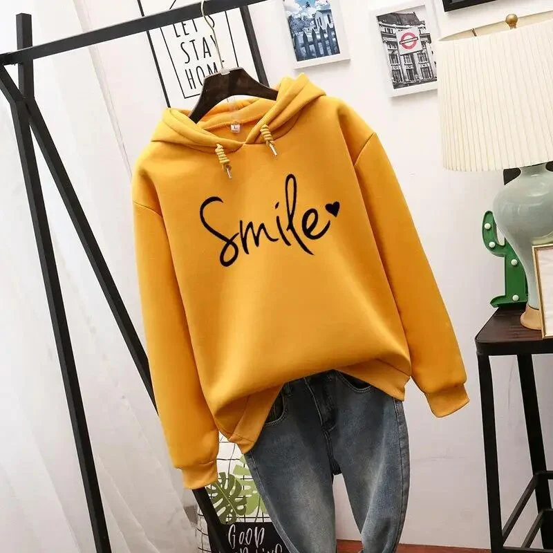 Heidi-Mode | Lässig Geschnittener Smile Kapuzenpulli für Frauen - Image 4