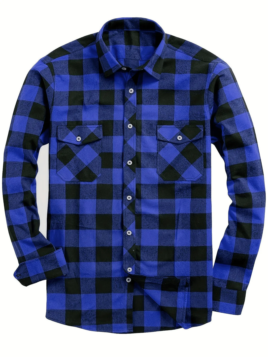Heidi-Mode | Lässig Herren Bluse Hemd Lumberjack Print Shirt - Image 4