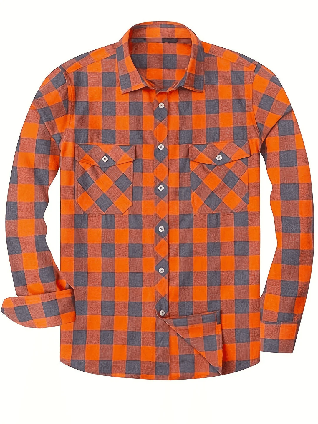 Heidi-Mode | Lässig Herren Bluse Hemd Lumberjack Print Shirt - Image 6