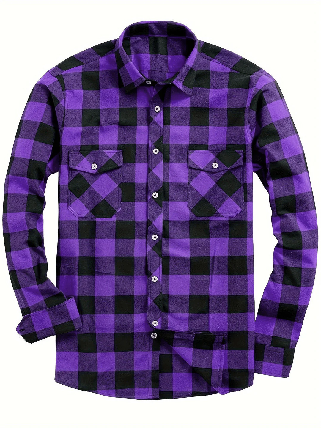 Heidi-Mode | Lässig Herren Bluse Hemd Lumberjack Print Shirt - Image 7