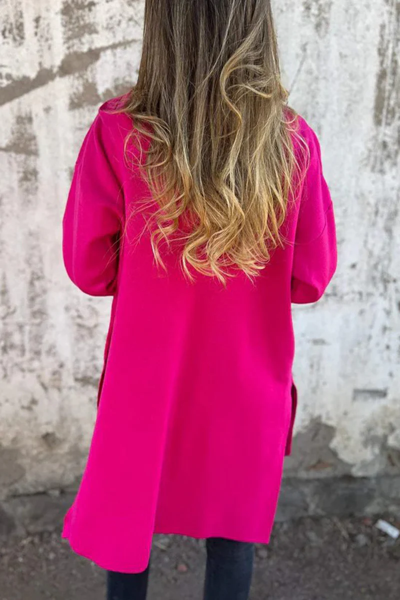 Heidi-Mode | Lässige Tägliche Schlitz Reißverschluss Kapuzenoberbekleidung - 9 Farben - Image 4