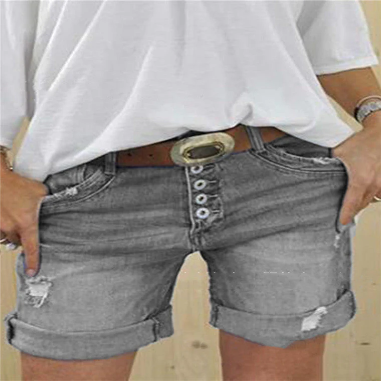 Heidi-Mode | Lässige Ripped Denim-Shorts - Image 2