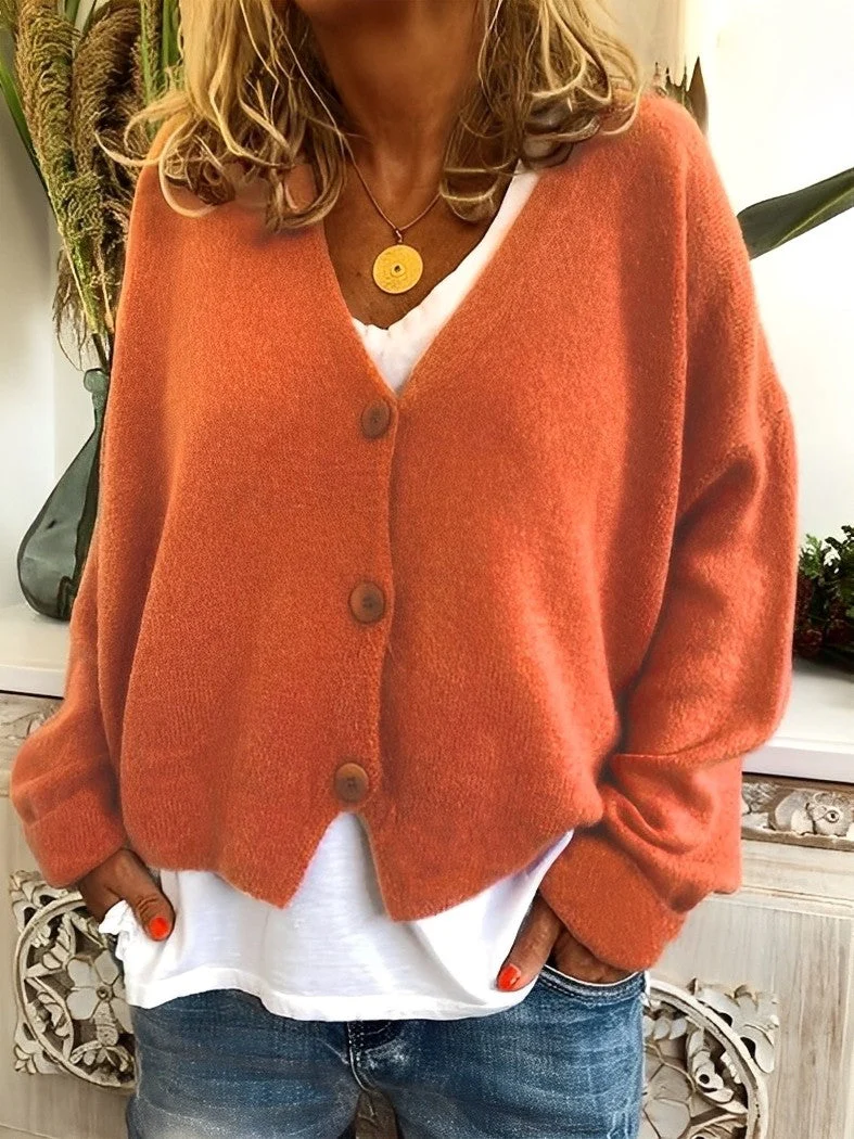Heidi-Mode | Lässiger Cardigan mit Knöpfen für Frauen - Image 2