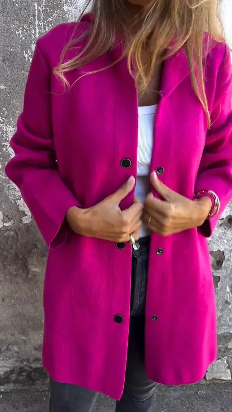 Heidi-Mode | Lässiger Einreihiger Cardigan mit Kapuze - Image 12