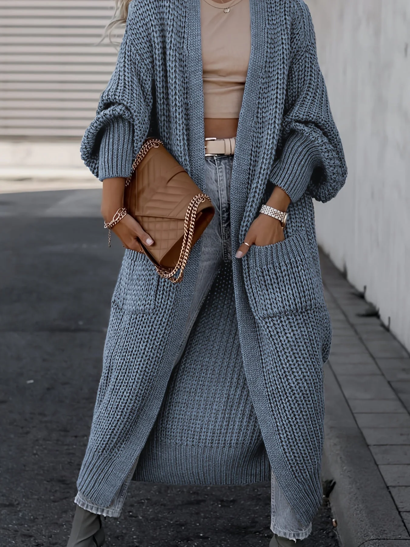 Heidi-Mode | Strickcardigan Aus Wolle mit Taschen für Damen Perfekt für Den Alltag - Image 11