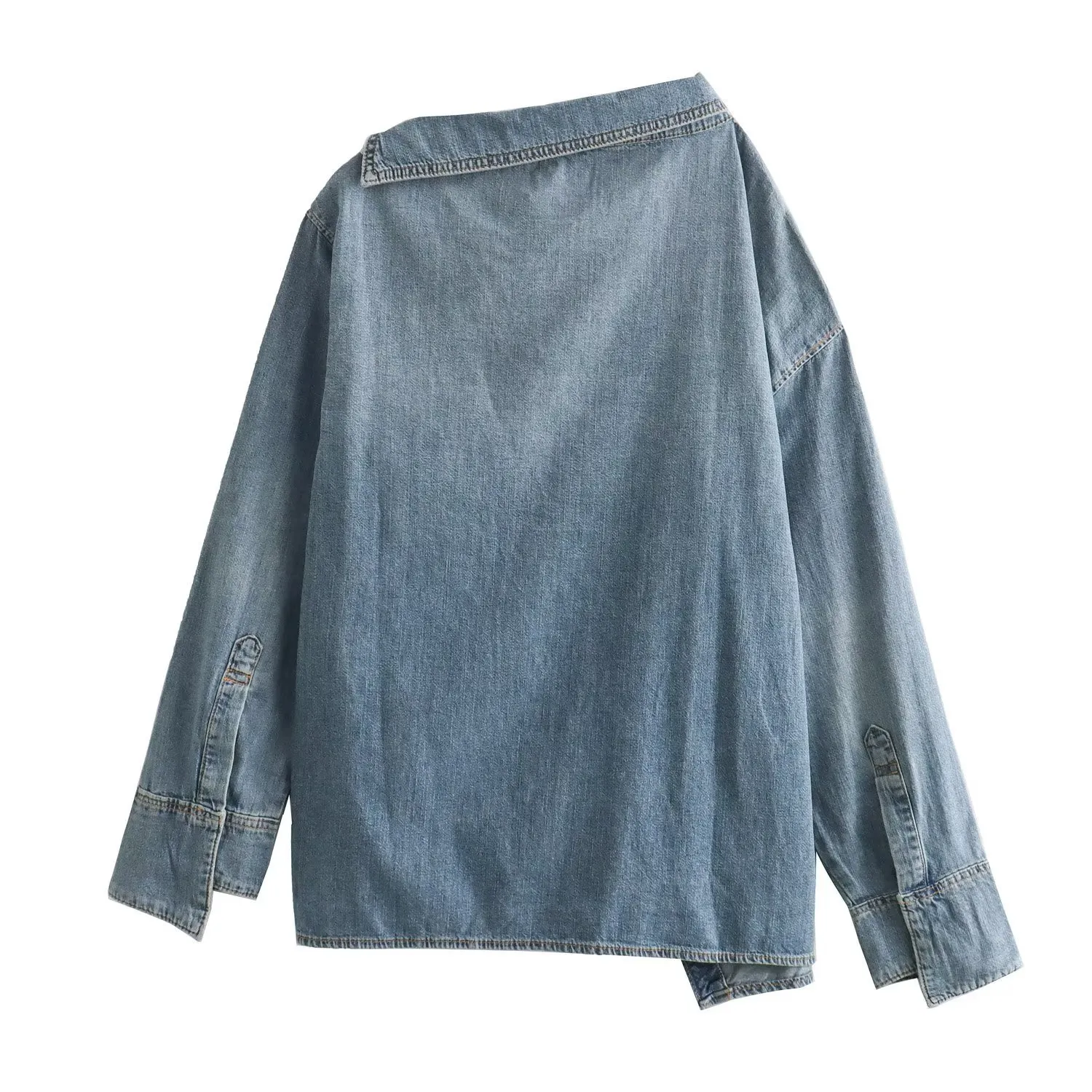 Heidi-Mode | Lässiges, Asymmetrisches Jeanshemd - Image 2